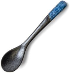 Made in Japan Lingură de masă ASANOHA 12, 5 cm, indigo, ceramică, MIJ (MIJC4210) Tacam