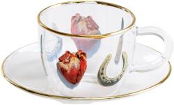 Seletti Ceașcă de cafea cu farfurie TOILETPAPER I LOVE YOU 110 ml, Seletti (SLT15970)