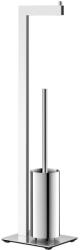 ZACK Suport hârtie igienică și perie WC LINEA 72 cm, lucios, din oțel inoxidabil, Zack (ZACK40027)