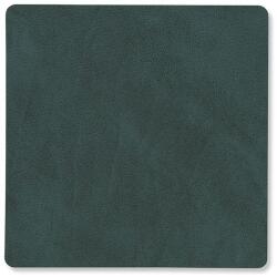 LIND DNA Suport pentru pahare SQUARE NUPO 10 x 10 cm, întuneric verde, piele, LIND DNA (LIND981056)
