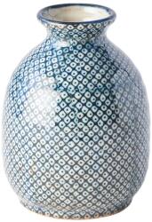 MIJ Sticlă de saké SHIBORI, albastru, ceramică, MIJ (MIJC1362)