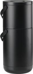 ZONE Coș de gunoi alimentar CIRCULAR 22 + 12 l, negru, plastic, Zona Danemarca (ZO26521) Cos de gunoi