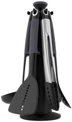 Joseph Joseph Set ustensile pentru bucătărie ELEVATE, cu suport rotativ, negru, Joseph Joseph (JS10151)