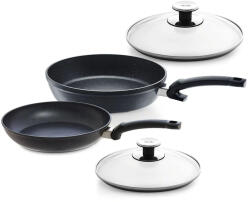 Fissler Set de tigăi ADAMANT COMFORT 28 cm + ADAMANT CLASSIC 24 cm + capace, set de 4 buc, Fissler (FS157304040000)