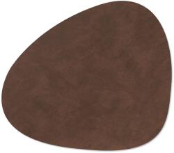 LIND DNA Covoraș de masă CURVE NUPO 37 x 44 cm, întuneric maro, piele, LIND DNA (LIND981078)