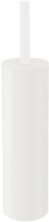 ZACK Perie de toaletă TUBO 40 cm, în picioare, alb, din oțel inoxidabil, Zack (ZACK40118)