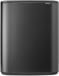 Brabantia Coș de gunoi Touch top BO TOUCH BIN 2x 30 l, gri închis, oțel, Brabantia (BRAB233609) Cos de gunoi