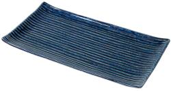 MIJ Platou de servit CONTOUR 24 x 15 cm, albastru, ceramică, MIJ (MIJC0363) Tava