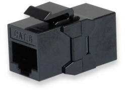 Equip RJ45 Keystone Toldó - 125579 (UTP, Cat6, árnyékolatlan, műanyag, fekete) 8db/csomag (125579)