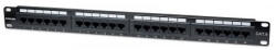 MANHATTAN Patch panel - CAT6 UTP patch panel, 24 portos, 1U, Fekete (520959) - bbmarket