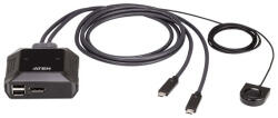 ATEN KVM Switch 2-Port USB-C, Remote Port Selector - US3312-AT (US3312-AT) - bbmarket