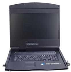 PROCONNECT KVM Konzol LCD 19", VGA, Single Rail (PC-V1901S)