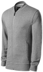MALFINI 453 Bomber férfi felső Malfinipremium sötétszürke melírozott - 3XL (4531218)