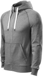 MALFINI 452 Malfinipremium Voyage férfi pulóver sötétszürke melírozott - L (4521215)