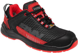 BENNON Lumino S1P ESD Munkavédelmi Cipő Fekete/Piros - 39 (0564031030-39)
