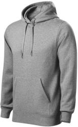 MALFINI 413 Malfini Cape férfi belebújós pulóver sötétszürke melírozott (4131213)