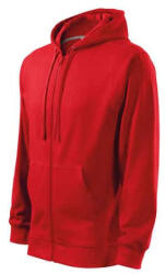 MALFINI 410 Malfini Trendy Zipper férfi pulóver Piros - 3XL (4100718)