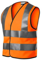 RIMECK 9V4 Rimeck HV Bright biztonsági mellény gyerekeknek fluoreszkáló narancssárga - 6-8 éves/116-140 cm (9V49832)