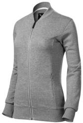 Malfinipremium 454 Bomber női felső Malfinipremium sötétszürke melírozott - 2XL (4541217)