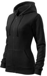 MALFINI 411 Malfini Trendy Zipper női pulóver Fekete (4110112)