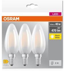 OSRAM SET 3x bec LED B40 E14/4W/230V 2700K Osram (P227233)