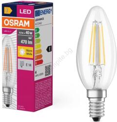 OSRAM LED Крушка FILAMENT B40 E14/4W/230V 2700K - Osram (P225666)