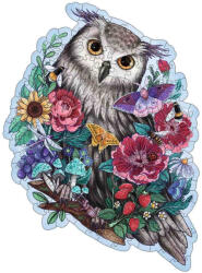 Ravensburger Puzzle Lemn Contur Bufnita, 150 Piese (RVSPA17511) - roua Puzzle