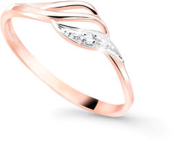 Cutie Jewellery Z8023-10-X-4 Bájos rózsaszín arany gyűrű cirkóniummal 64 mm