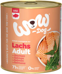 WOW 12x800g WOW Adult nedves kutyatáp - Lazac