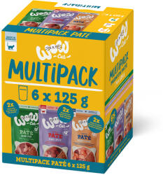 WOW Cat 24x125g WOW Cat Adult Mix (3 fajta) nedves macskaeledel