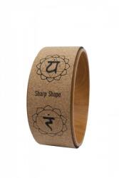 Sharp shape Cork yoga wheel Mantra
