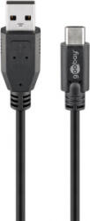 Goobay USB-C - USB-A kábel 3m fekete (55469) (55469)