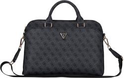 GUESS PU 4G Triangle Logo laptop táska 13-15" Fekete