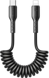 JOYROOM Gyors töltésű kábel autóhoz Joyroom Type-C - Lightning Easy-Travel sorozat 30W 1, 5 m, spirál (fekete)