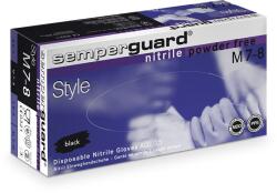 Sempermed Style, púdermentes nitril munkavédelmi kesztyű - Fekete - XL - 90 db - 1 doboz