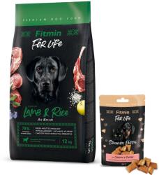 Fitmin FITMIN dog For Life Bárány és rizs 12 kg + Fitmin For Life kutya- és macskakeksz 50 g mix ízesítéssel INGYENES