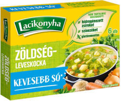 Lacikonyha zöldségleves-kocka sócsökkentett - 60g