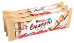 Kinder Bueno White fehér csokoládéval bevont ostya 3-as csomag T(2x3) - 117g