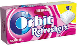 Wrigleys Orbit Refreshers Handypack Bubblemint, cukormentes - 17, 9g