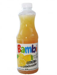  Bambi light citrom ízű gyümölcsszörp - 1000ml