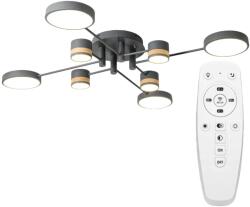 Toolight Szerszámlámpa, LED mennyezeti lámpa távirányítóval APP528-8C, szürke, OSW-08470 (OSW-08470)