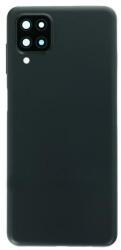 Samsung A125/A127 Galaxy A12/A12s, Akkufedél, (ragasztóval és kameraplexivel), fekete (GYÁRI)