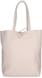 Rea Moda Olasz bőr 5228 bézs shopper kötős női válltáska