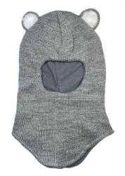  Minimanó téli kötött Pilótasapka (46-48) - Szürke Macis