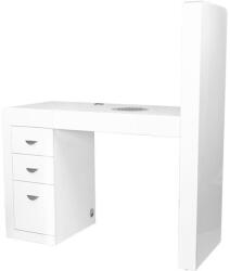 Műkörmös asztal, manikűr asztal porelszívóval, Fehér - nagykereskedelem-szalonok - 304 522 Ft