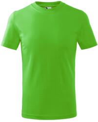 MALFINI Basic Gyermek póló - Apple green | 134 cm (8 éves) (1389210)