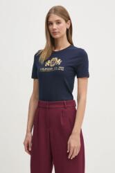 Tommy Hilfiger t-shirt női, sötétkék, WW0WW43892 - sötétkék S