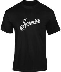 Schmitt Póló Schmitt Logóval, fekete 100% pamut unisex - Méret S Schmitt Sisakok és ruházat Póló, pulóver