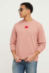 HUGO BOSS pamut melegítőfelső rózsaszín, férfi, nyomott mintás, 50447964 - rózsaszín XL