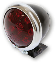 SHIN YO LED Hátsó Lámpa Bates Stílus, Fekete Ház Krom Kerettel, Piros Üveg SHIN YO Elektronika Lámpa, fényszóró, index Hátsó lámpa (tuning)